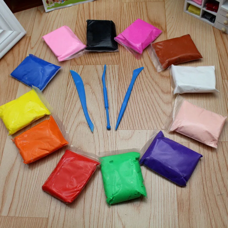 Милый Kawaii креативный 12 цветов DIY 5D глина с инструментами для детей корейский