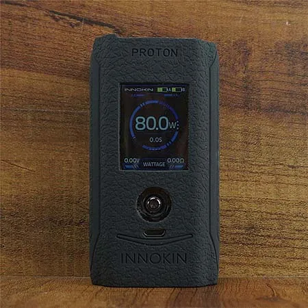 Черный Силиконовый чехол для Innokin Proton 235W Mod Box Scion 2 текстура защитный чехол для кожи для аксессуаров обертывание рукав гелевые наклейки durabl - Цвет: Черный