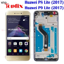 5.2 Display with Frame For Huawei P8 Lite 2017 LCD Touch Screen Digitizer Assembly P9 Lite 2017 PRA-LA1 PRA-LX1 PRA-LX3  LCD