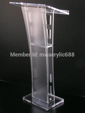 

Free Shipping Beautiful Easy Cheap Detachable Acrylic Podium Pulpit Lectern