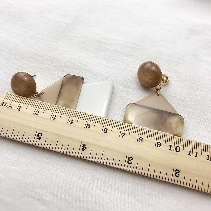 2019 новые гипоаллергенно Серьги Смола популярные Геометрические Квадратные