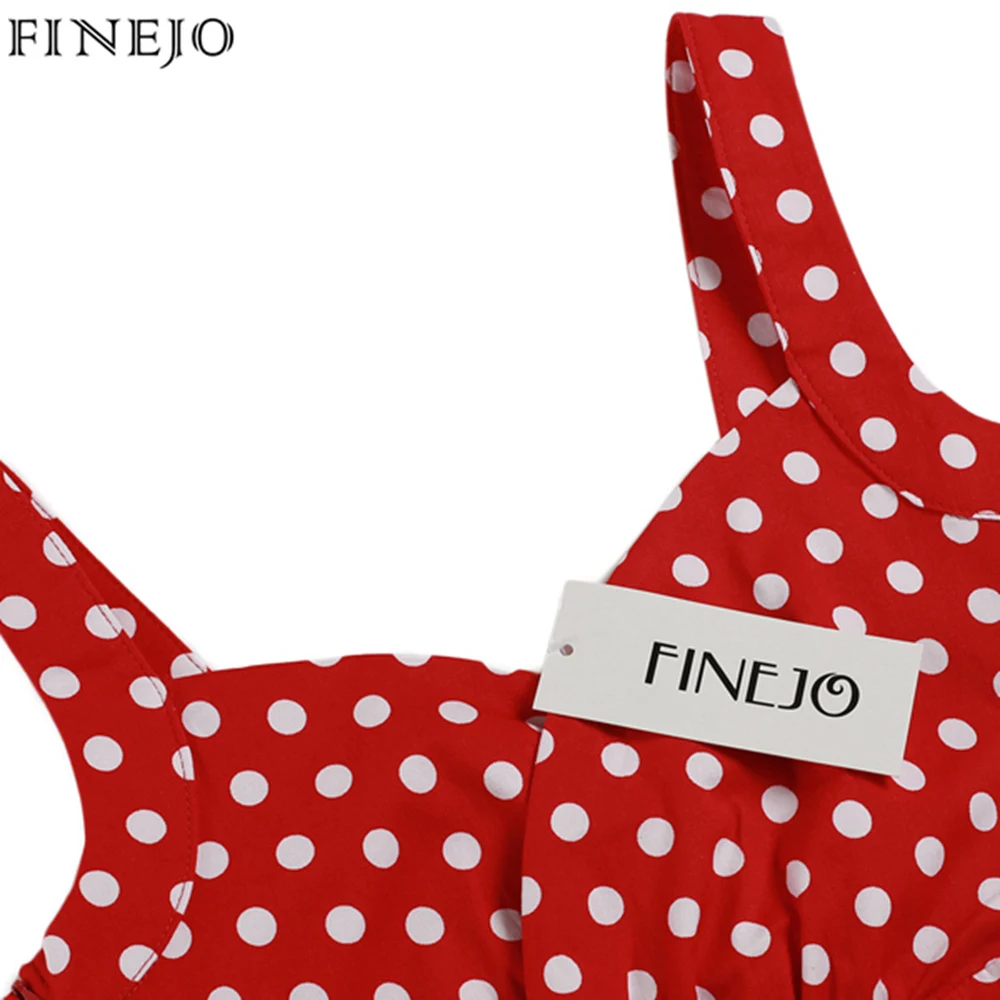 FINEJO винтажное сексуальное женское платье элегантное с глубоким v образным