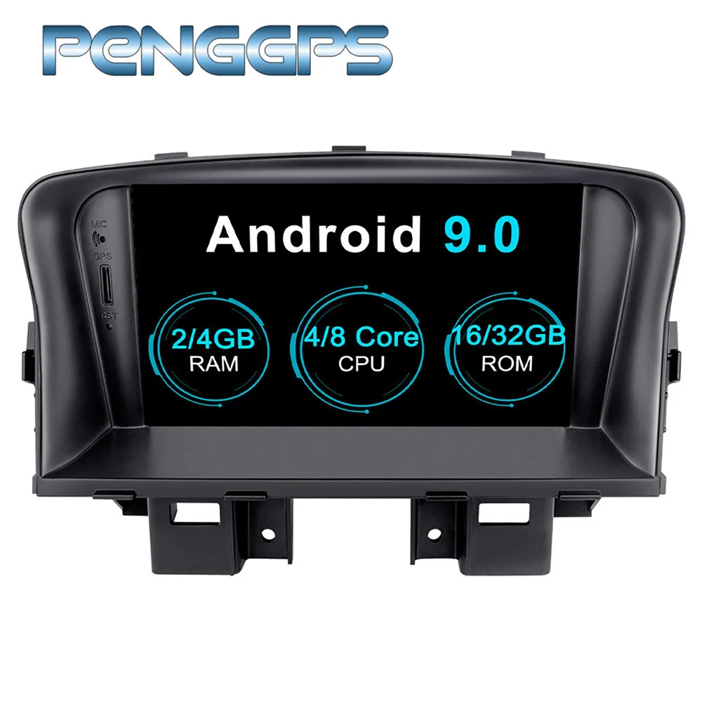 Автомобильный DVD-плеер 1024*600 2 Din Android 9 0 с GPS-навигацией для Chevrolet Cruze 2008 2009 2010 2011 2012 P