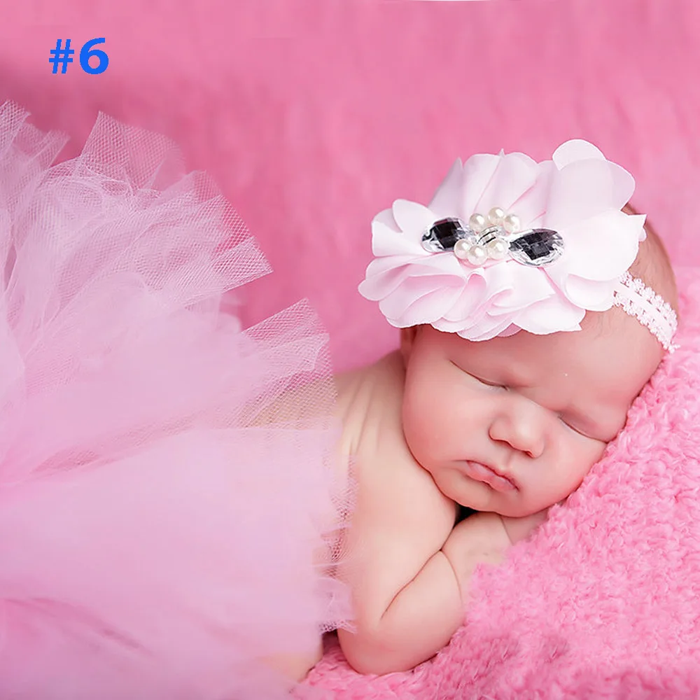 10 цветов красивая детская юбка-пачка с цветком повязка на голову модная и для