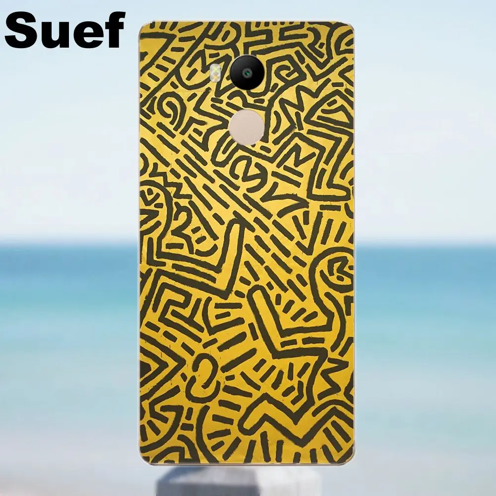 Suef Funny Keith Haring Works для Xiaomi Redmi 4 3 3S Pro Mi3 Mi4 Mi4i Mi4C Mi5 Mi5S Mi Max Note 2 мягкая защитная пленка