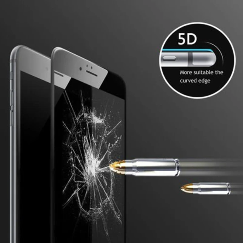 5D Защитное стекло для iphone X XR XS Max полное покрытие Защита экрана iPhone 7 8 6 6S Plus