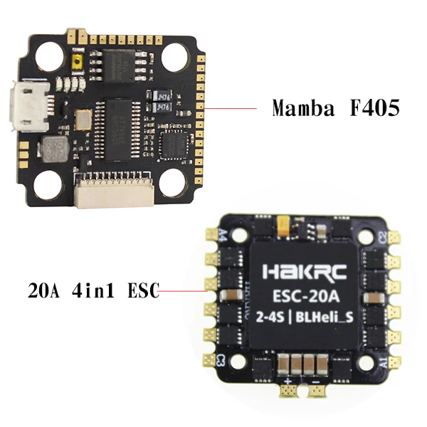 F450 and 20A ESC Mamba F405 Мини-Контроллер полета и 20A BLheli_S 2-4S 4 в 1 ESC встроенный датчик тока бесщеточный ESC для модели RC - Цвет: F450 and 20A ESC