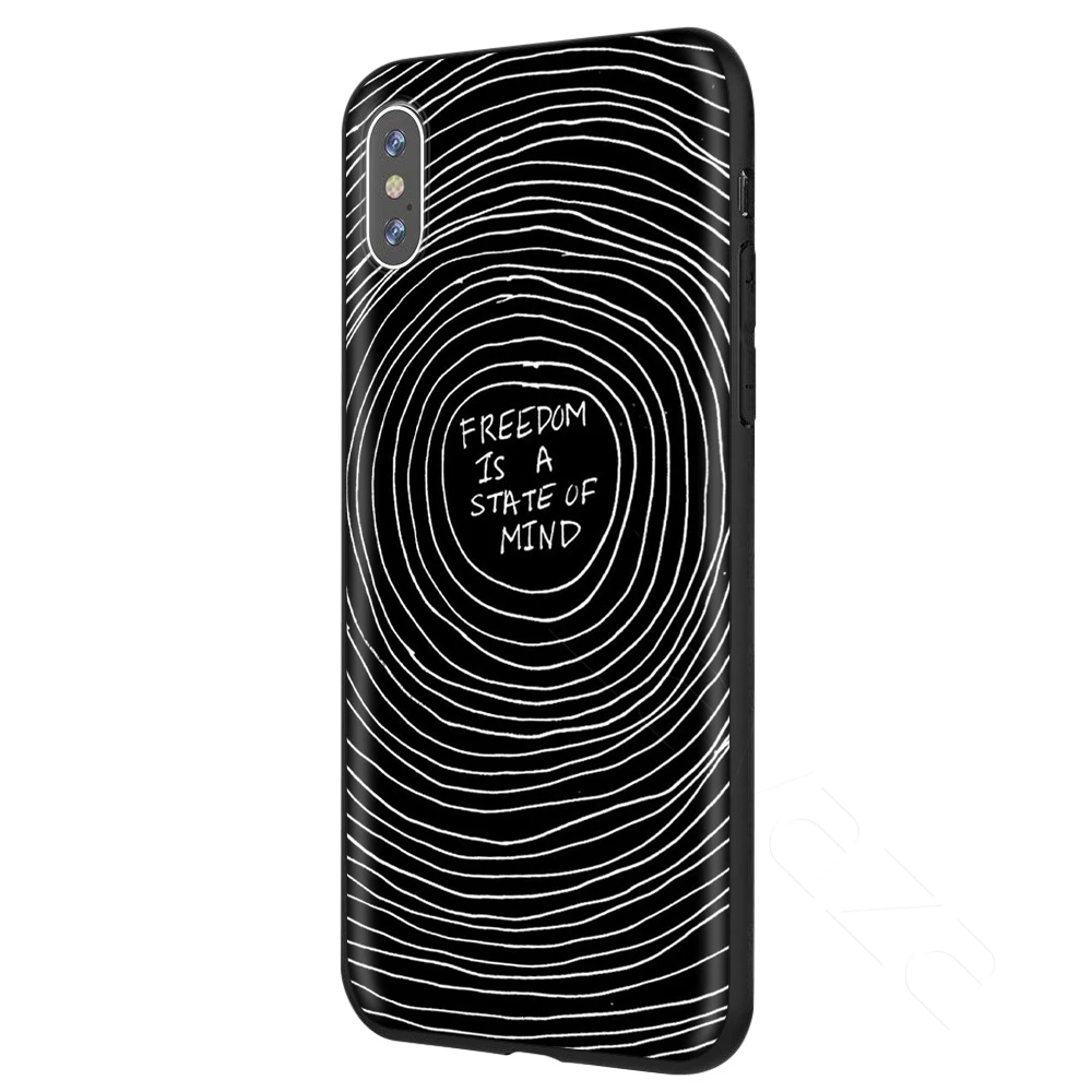 4 Lavaza психоделическая футболка арт чехол для iPhone 11 Pro XS Max XR X 8 7 6 6S Plus 5 5S se - Цвет: 4