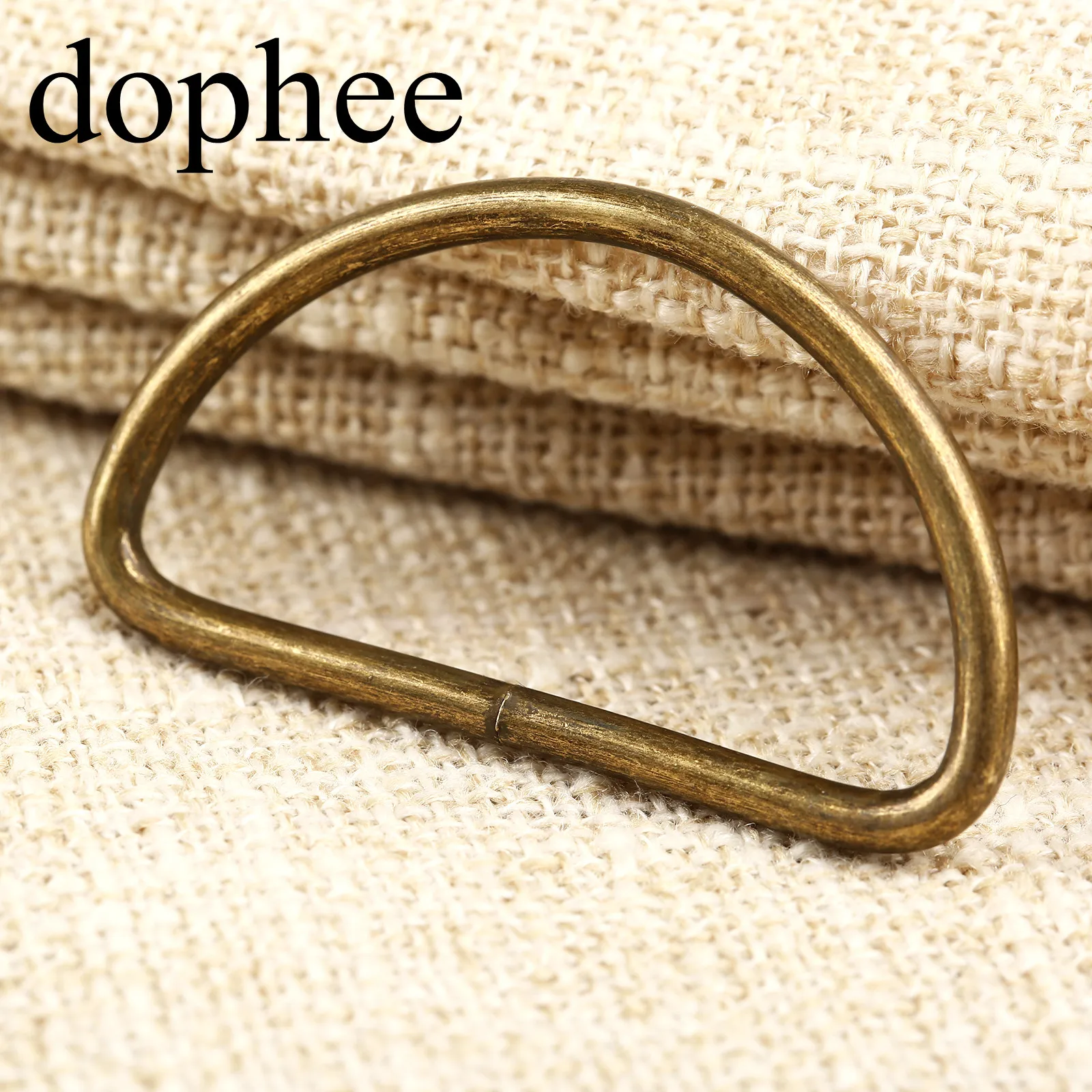 Dophee 20 шт винтажное металлическое d-образное кольцо пряжки для одежды Сделай Сам Рукоделие багаж швейная сумка ручной работы кошелек ручные кнопки LW0366