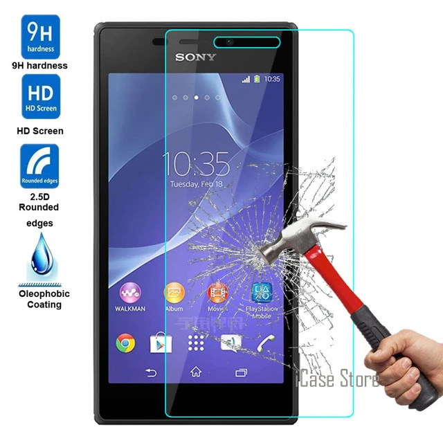 Премиум HD 9H 2.5D Закаленное стекло Защитная пленка для sony Xperia Z Z1 Z2 Z3 Z4 Z5 Compact mini sklo