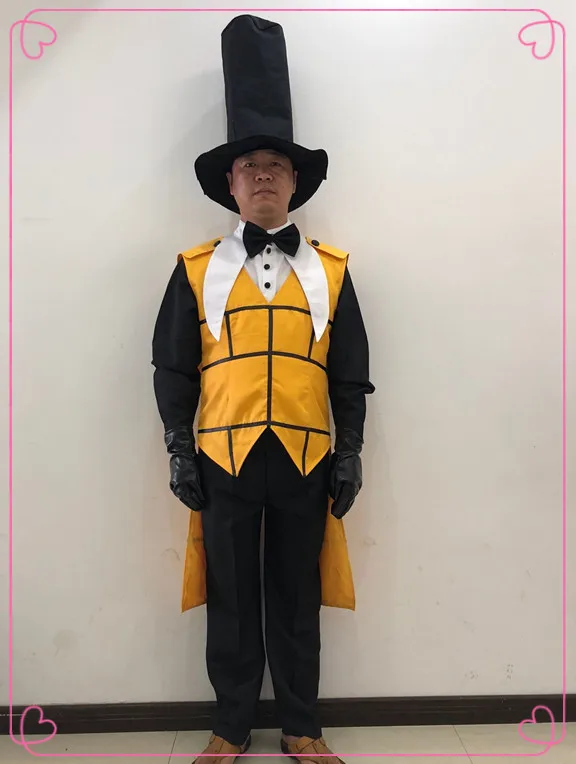 Костюм для косплея Гравити Фолз загадочная атака Билл цитер одежда на Хэллоуин