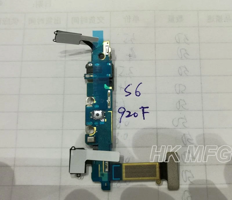 S6 920F Внутренний USB разъем гибкий кабель для Samsung s6 920f Европейская версия зарядных