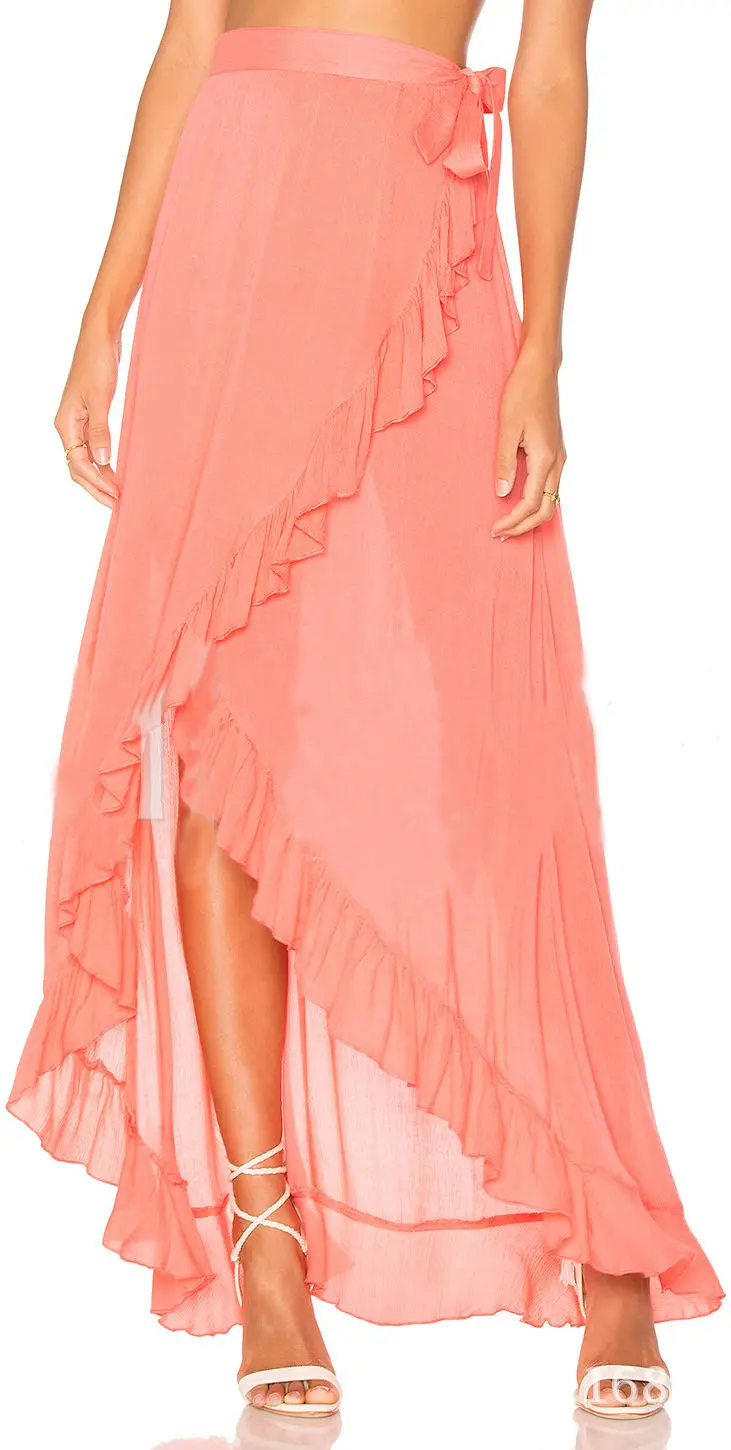 Женская шифоновая длинная юбка Boho летняя пляжная | одежда