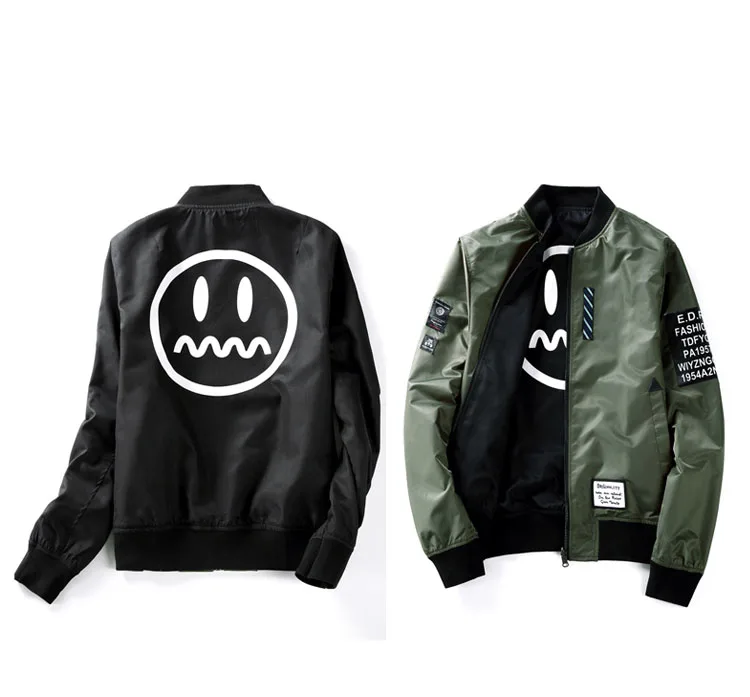 2017 Высокое Качество Army Green Военная Красные мужские Летную Куртку Пилота Ввс