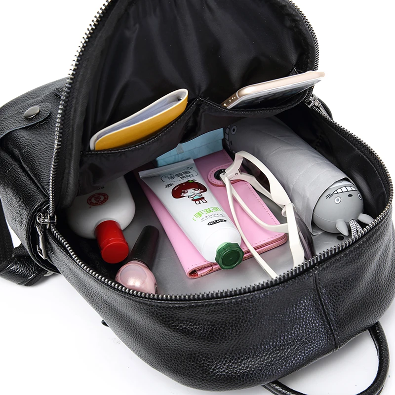 Кисточкой Натуральная кожа Рюкзак Женщины Back Pack корейский стиль Женский двойной