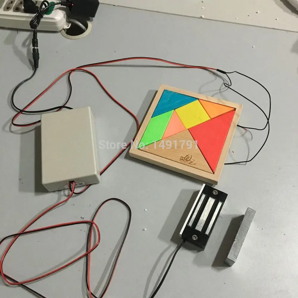 Tangram головоломка реквизит для реальной комнаты побега Tangram/головоломка чтобы