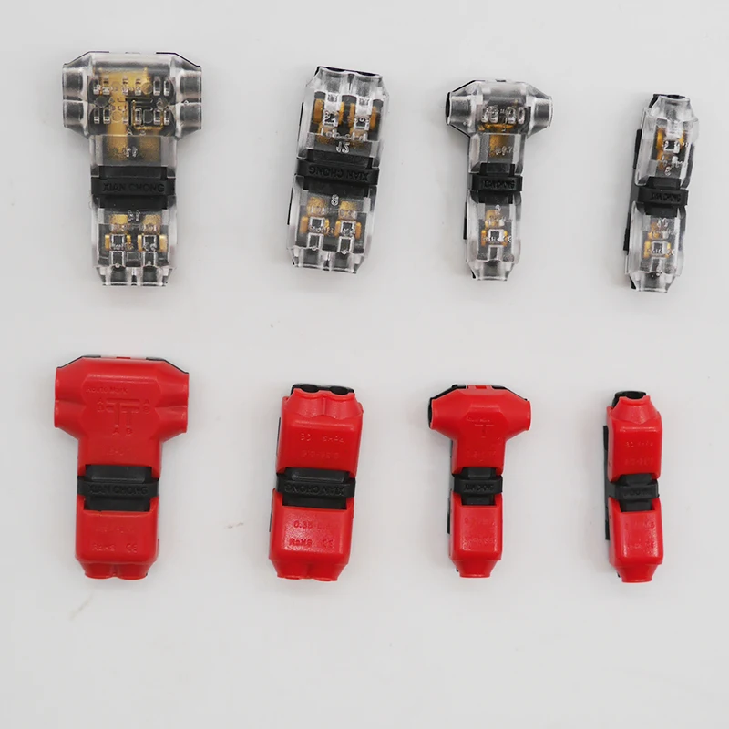 

100PCS 1pin/2pin Scotch Lock Quick Splice H/T type Wire Connectors for 4-18AWG cabe Set Terminals Crimp Electrical Car Audio 2