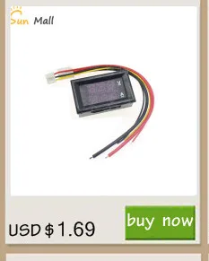 DC 100V 1A 10A 50A 100A мини 0,28 дюймов светодиодный цифровой вольтметр Амперметр Вольт Амперметр индикатор напряжения тестер