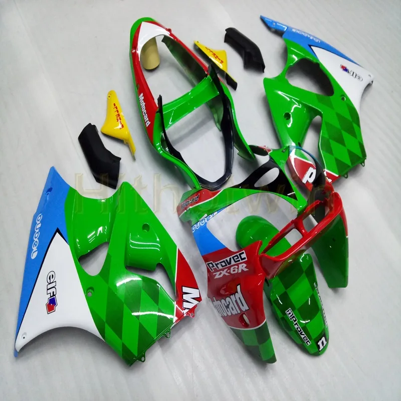 Изготовленный на заказ товар для мотоцикла ZX6R 00-02 01 ZX-6R 636 2000 2001 2002 Обтекатели