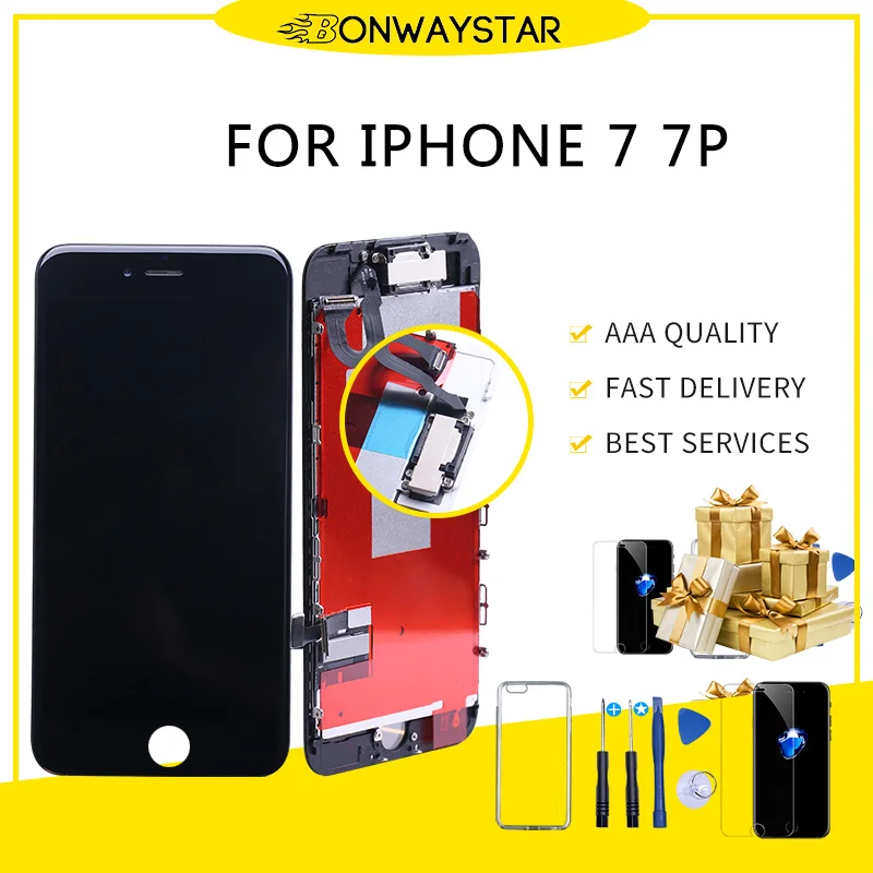 Полная сборка ЖК-дисплея или полный дисплей для iPhone 7 plus 5 с 3D сенсорным экраном и