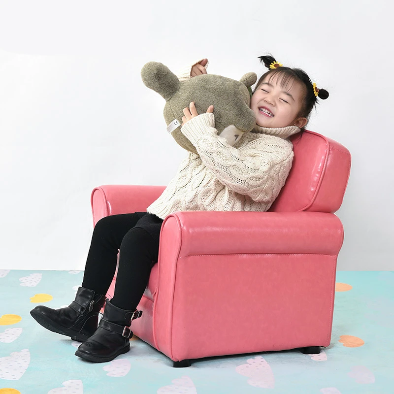 Удобный детский диван из искусственной кожи Индивидуальный маленький размер