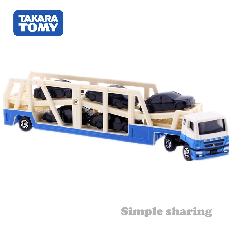 Томика длинного типа NO. 131 MITSUBISHI FUSO супер большой транспортер грузовик Такара TOMY литой металлический автомобиль в игрушечной модели транспортного средства