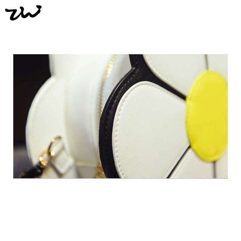 Белый сумка Новая Мода Известных Дизайнеров Большой Цветок Стиль Сумка Для