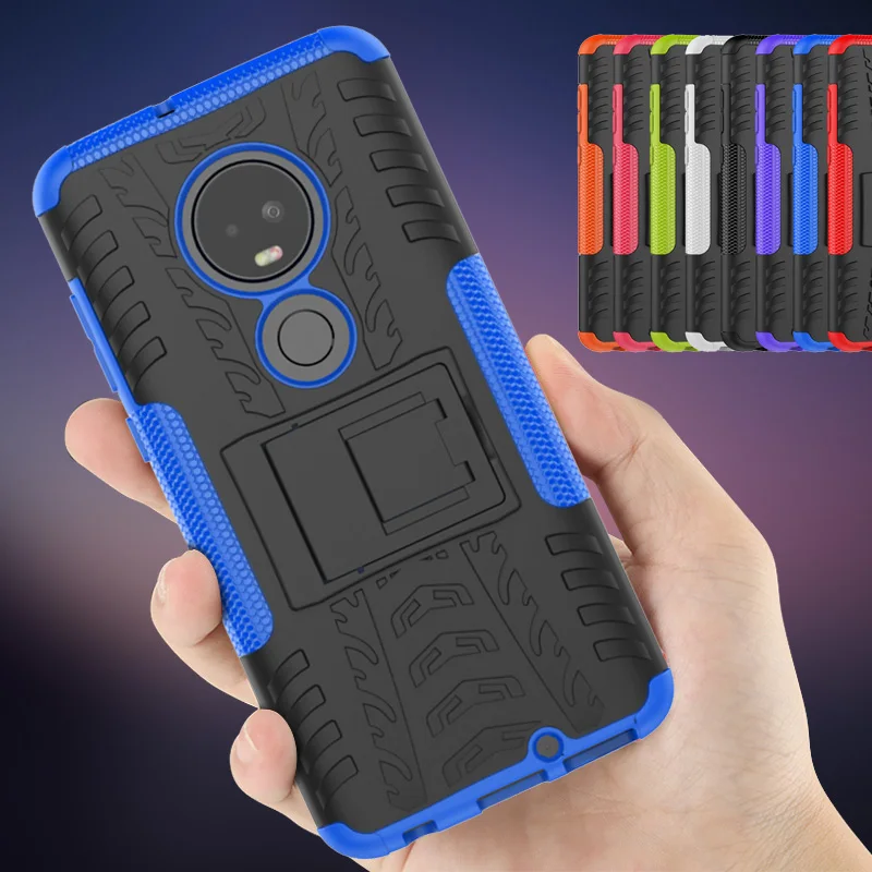 

Soft Silicone + PC Cover Case sFor Motorola Moto G7 Power Rubber Hard Cover For Moto G5 G5s C Plus E4 G7 Power Mobile Phone Case