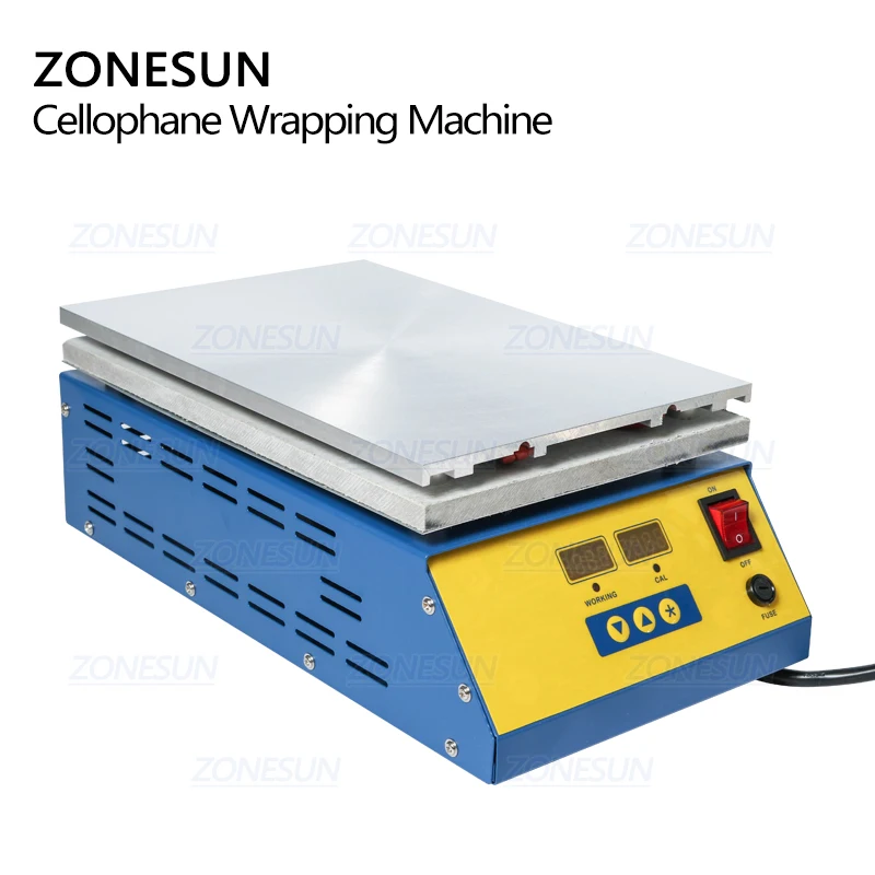 ZONESUN целлофановая упаковочная машина для покера, коробка для сигарет, парфюмерная косметика, БОПП пленка, ПВХ герметичная пленка, упаковочная машина