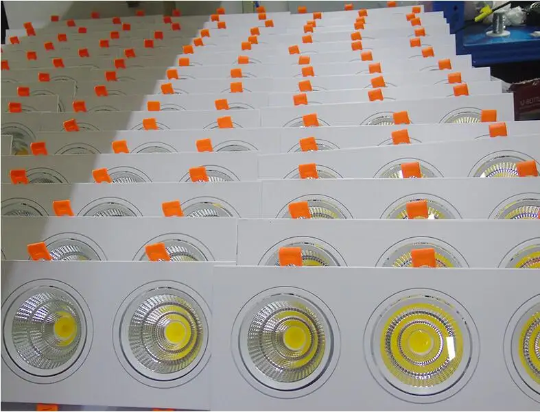 Indoor embedded grille Led COB bean gall light 3/5/7/10/12/20/30W double point three head lights LED AR111 grille single lights
