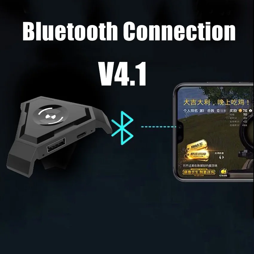 Мобильный геймпад PUBG контроллер Bluetooth 4,1 адаптер игровая клавиатура мышь конвертер для Android IOS телефона на ПК Пульт дистанционного управления