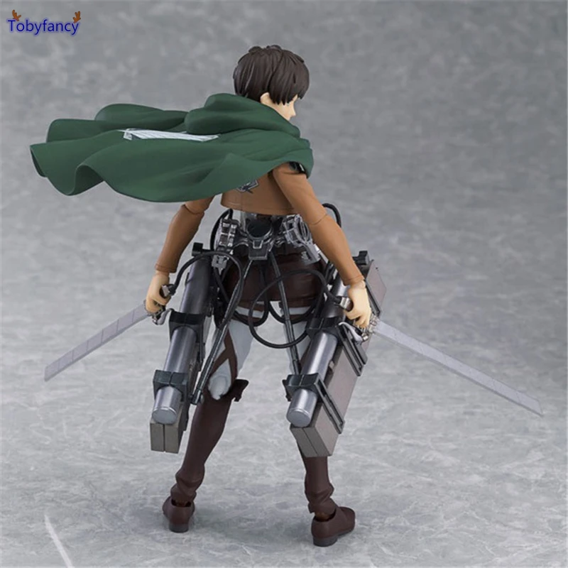 Tobyfancy Attack on Titan Eren Jaeger Figma Collection Model PVC Action Figure Collectible Toys For Boy | Игрушки и хобби