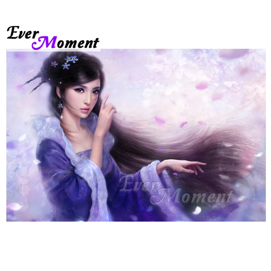 Алмазная живопись с длинными волосами девушка 5D картина Стразы полная выкладка