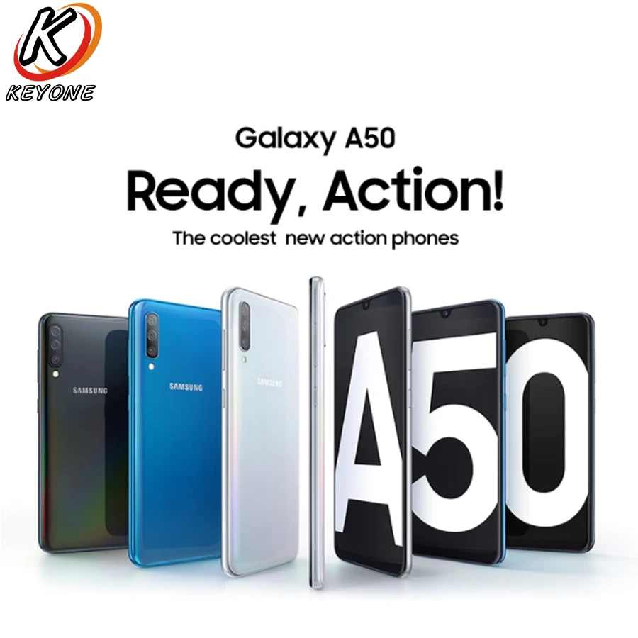 Samsung Galaxy A50 мобильный телефон с 6 4 дюймовым дисплеем восьмиядерным процессором