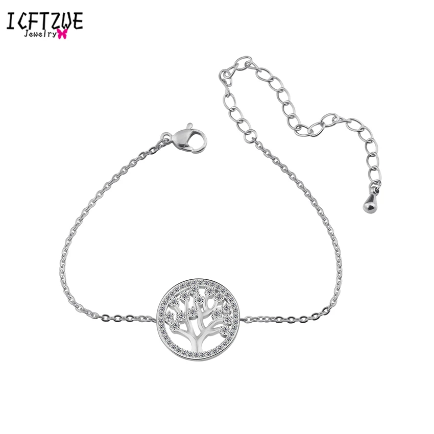 ICFTZWE Украшения для тела из нержавеющей стали богемные браслеты с деревом жизни