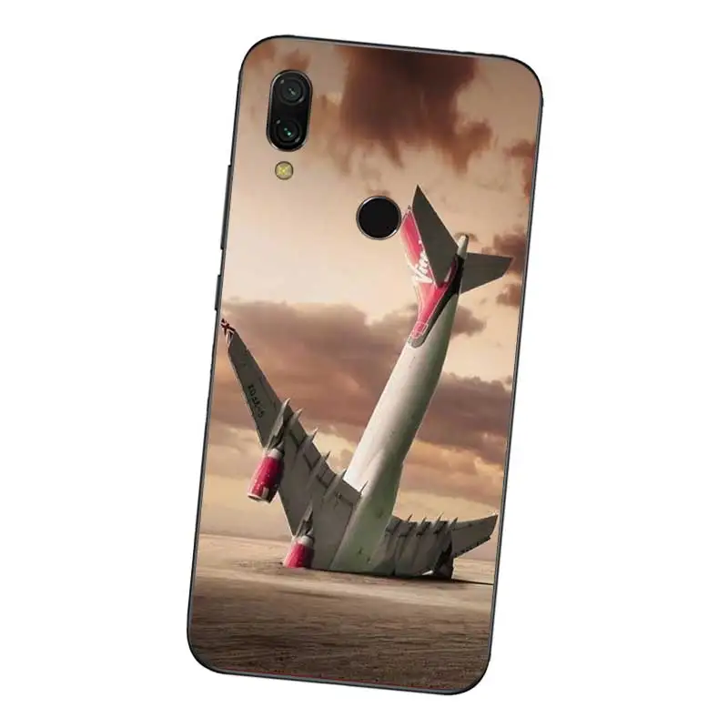 N243 самолет Летающий Путешествия Мягкий ТПУ силиконовый чехол для Xiaomi Redmi Note 3 4 4X5 5A