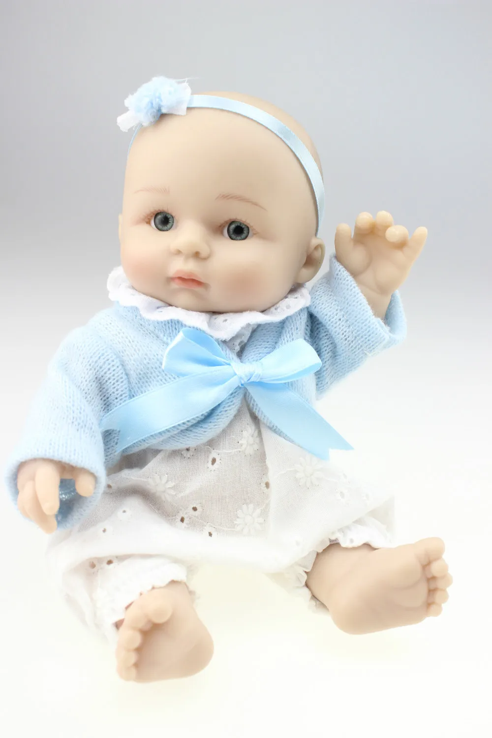 Миниатюрная двойная кукла милая маленькая силиконовая виниловая Babydoll детские