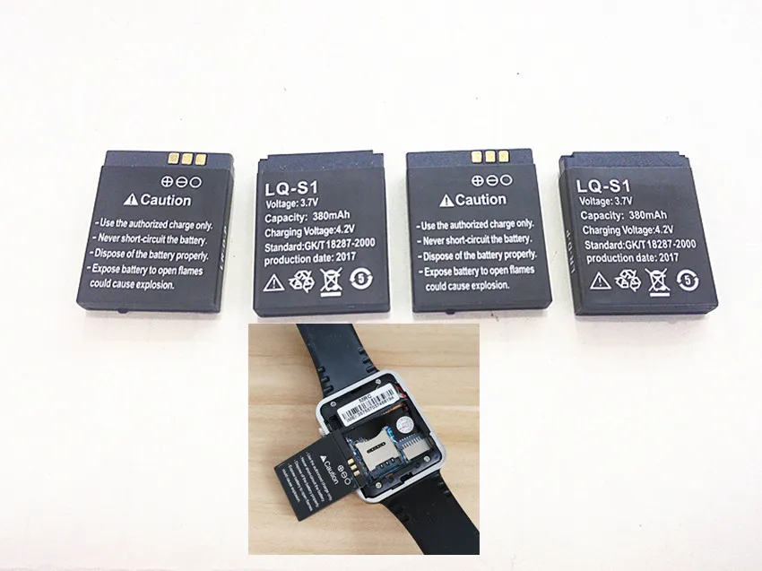 Li Po DZ09 512431 3 7 V 380mAh литий полимерный ионный аккумулятор для A1 W8 Смарт часы батареи
