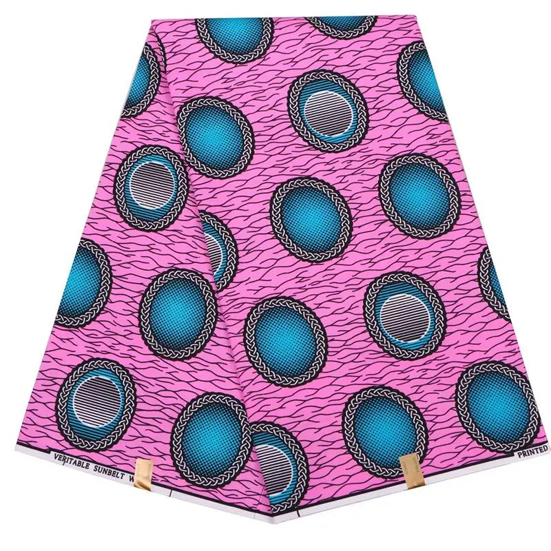

Fashion High Quality African Wax Fabric 100% Cotton Fabric Fabric African Wax Material 6 Yards