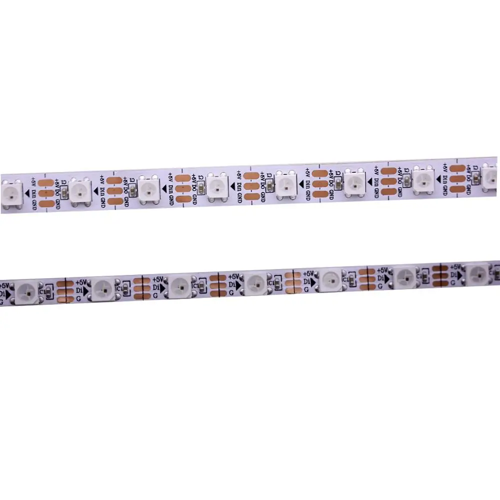1 м 2 3 4 5 адресуемый DC5V WS2812B 5050 RGB 10 мм печатная плата не водонепроницаемый