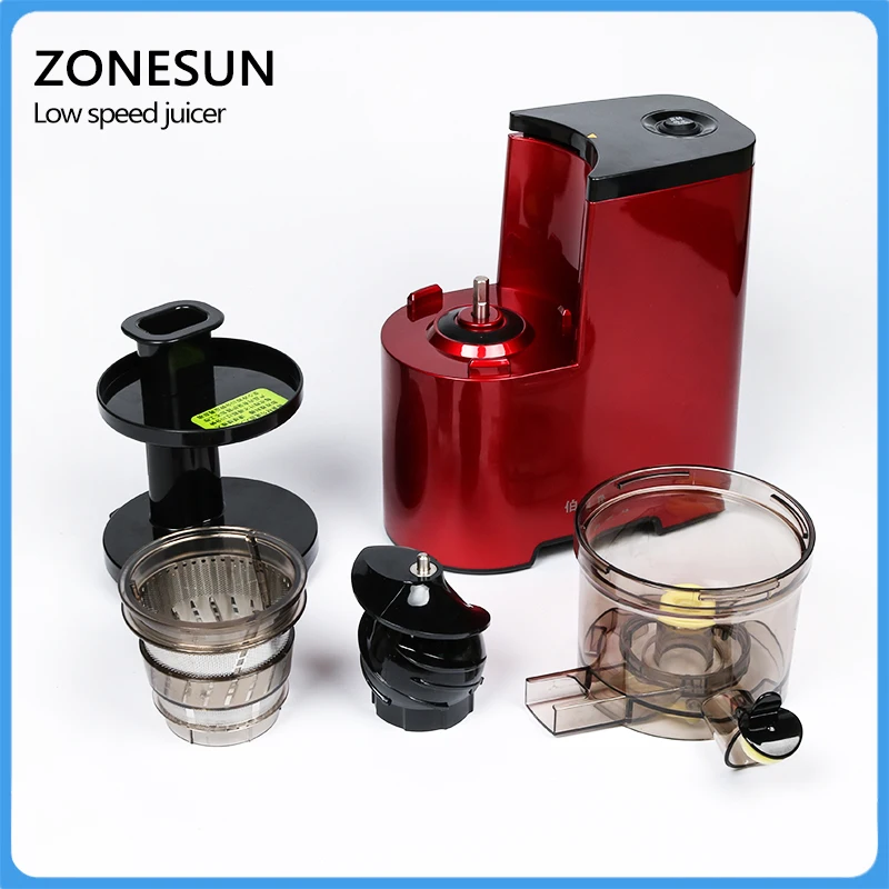 Высококачественная медленная соковыжималка ZONESUN/низкоскоростная для фруктов и
