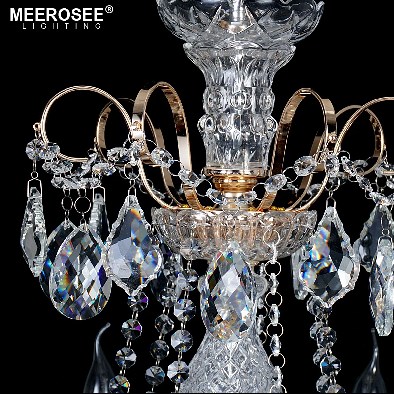 

Modern Chandeliers Light K9 Clear Crystal 7 Heads Vintage Hanging Lamp Fixture For Living Room Kitchen Bedroom Indoor Lighting
