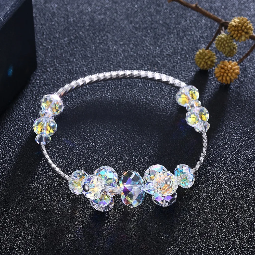 LEKANI оригинальные необычные кристаллы от SWAROVSKI браслет браслеты бусины