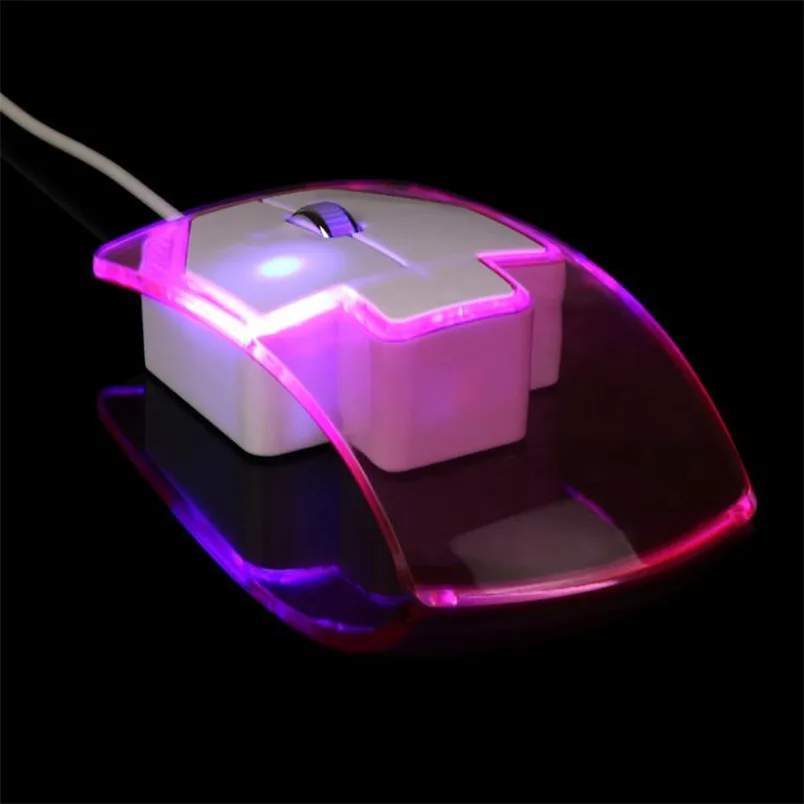 Многоразовая игровая мышь 1600 DPI оптический USB светодиодный Проводная Мыши для ПК