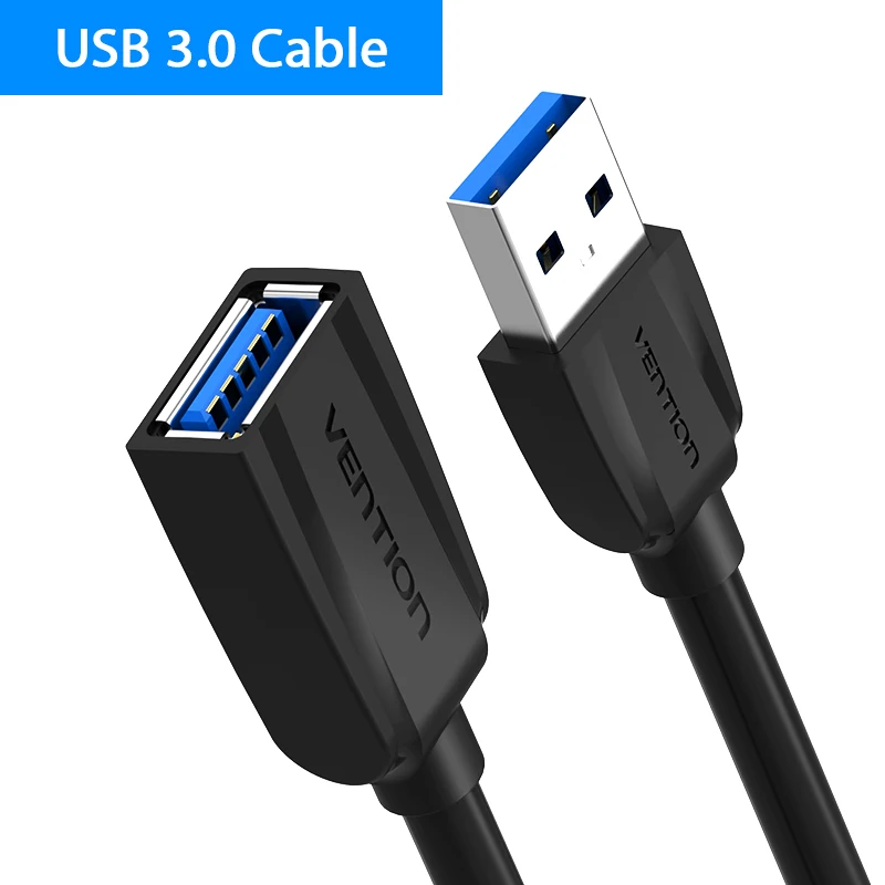 Конвенция новые USB3.0 мужчин и женщин удлинитель кабель 3.0 Usb передачи синхронизации данных супер-speed кабель - Цвет: USB 3.0 Black