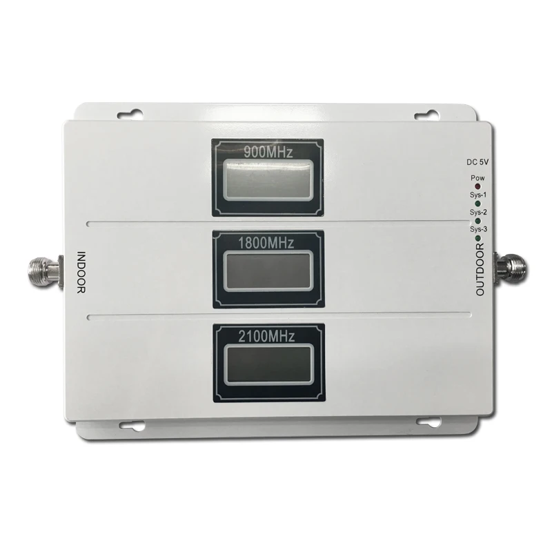 Трехдиапазонный усилитель сигнала AGC 900 1800 2100 2G 3G 4G LTE 75 дБ мобильный телефон