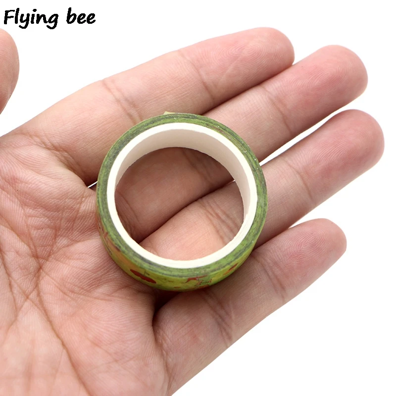 Flyingbee 4 стиля 15 мм X 5 м мультфильм милый голые медведи васи клейкая лента бумага DIY декоративная клейкая лента Kawaii Собаки маскирующие ленты X0277