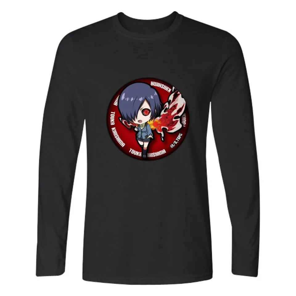 Кен канеки в аниме Токийский Гуль Футболка Горячая Мужская спиральная модная