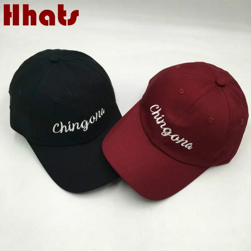 Женская хлопковая бейсболка Chingona уличная с вышивкой в стиле хип хоп Кепка