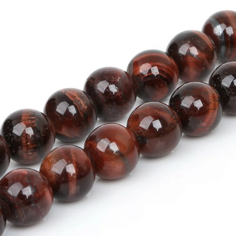 Круглые полудрагоценные бусины NiceBeads 8 мм 10 12 тигровый глаз | Украшения и